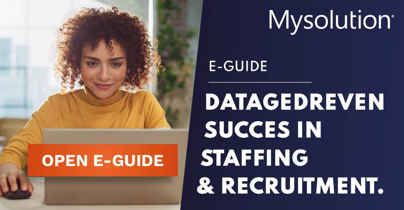 Datagedreven succes in staffing en recruitment - Mysolution - E-guide